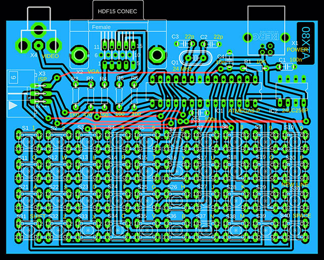 Клон ZX-80 на базе ATmega8 - 9