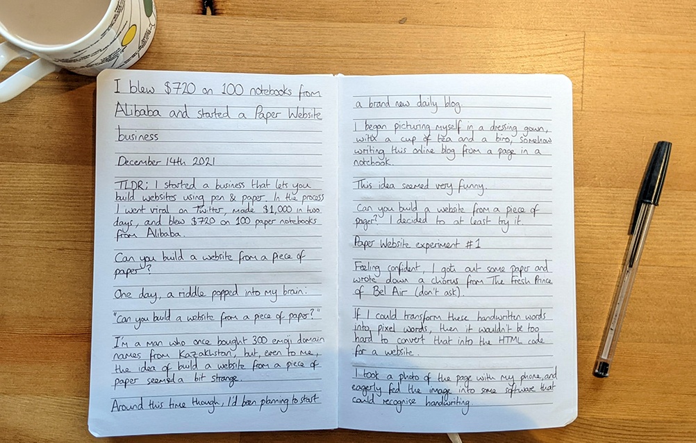 История о том, как я наладил производство бумажных вебсайтов и купил сто записных книжек с Alibaba - 16