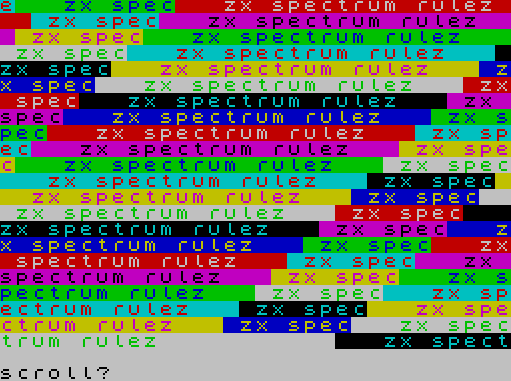 Примеры ассемблерного кода для ZX Spectrum - 1