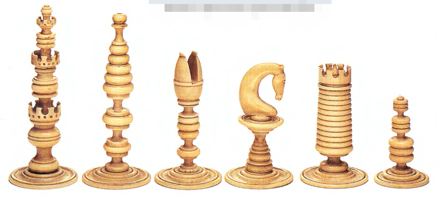Английские шахматы приблизительно XIV-XV веков