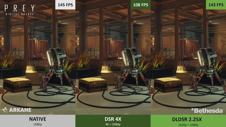 Ещё одна «магическая» технология Nvidia, только теперь для снижения разрешения. NVidia DLDSR тоже требует видеокарту GeForce RTX