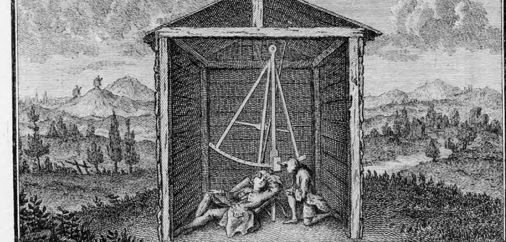 Измерение широты в 18 веке. Из книги Кассини III.
