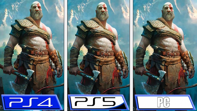 «Лучшую игру всех времён» сравнили на PS4, PS5 и топовом ПК. God of War вышла на ПК только вчера