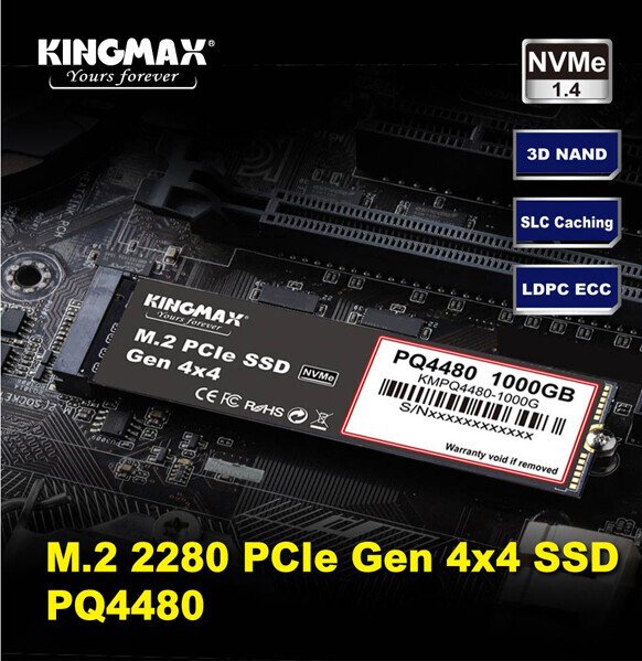 Твердотельный накопитель Kingmax PQ4480 оснащен интерфейсом PCIe Gen4, но это мало сказалось на скорости - 1 Твердотельный накопитель Kingmax PQ4480 оснащен интерфейсом PCIe Gen4, но это мало сказалось на скорости