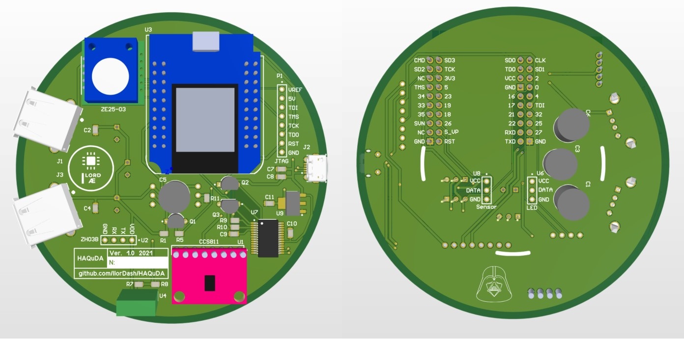 Верхний и нижний слои платы Верхний и нижний слои платы