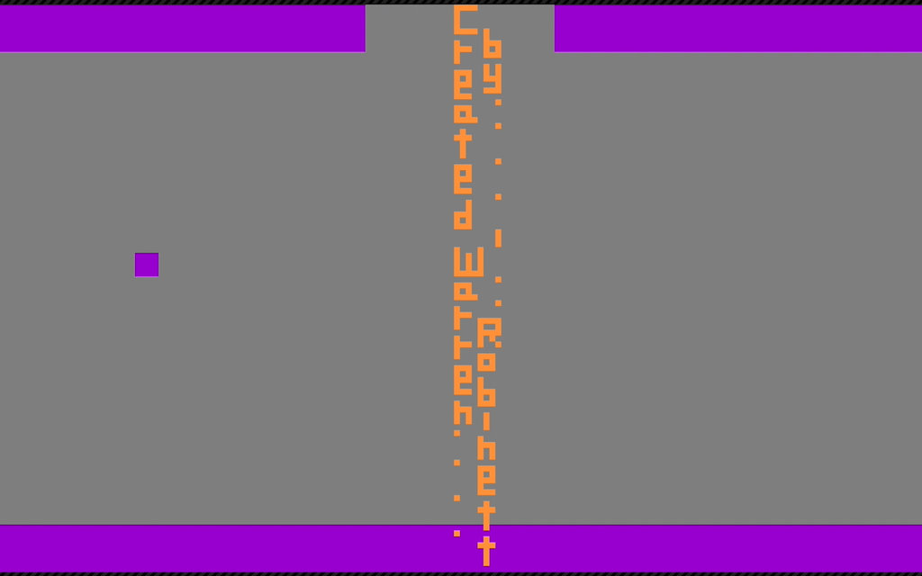 Первая пасхалка в игре Adventure компании Atari