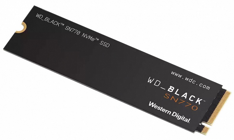В твердотельных накопителях WD Black SN770 не используется кеширование в DRAM