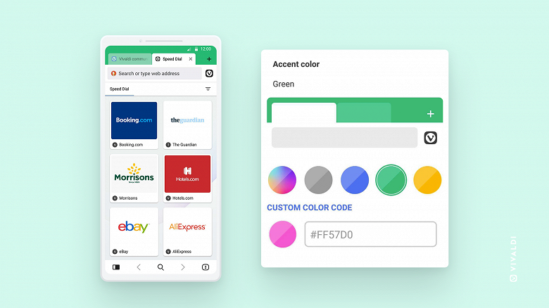 Альтернативный браузер Vivaldi для Android получил красочное обновление