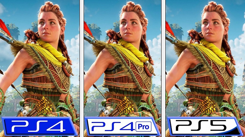 Сравнение новейшей игры Horizon Forbidden West на PS4, PS4 Pro и PS5. Стоит ли переживать об отсутствии новой консоли? - 1 Сравнение новейшей игры Horizon Forbidden West на PS4, PS4 Pro и PS5. Стоит ли переживать об отсутствии новой консоли?