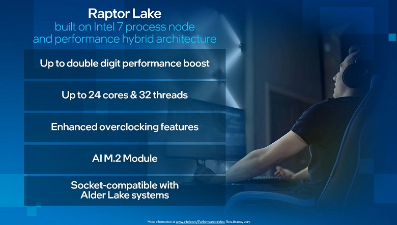 Intel впервые показала процессор нового поколения. Топовые Raptor Lake будут иметь 24 ядра, но больших будет всего восемь - 2 Intel впервые показала процесс нового поколения. Топовые Raptor Lake будут иметь 24 ядра, но больших будет всего восемь