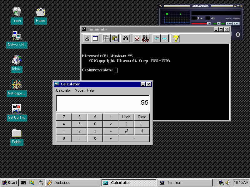 Сделайте Linux похожим на Windows 95 - 2