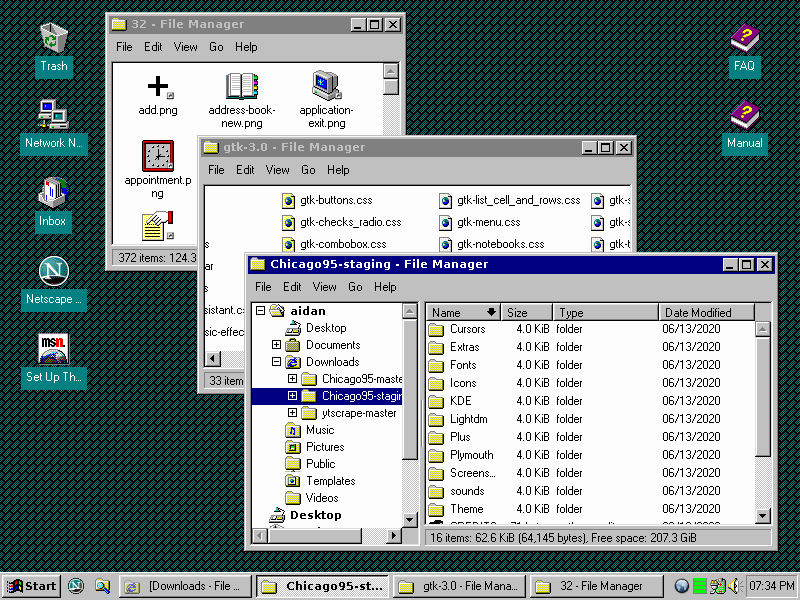 Сделайте Linux похожим на Windows 95 - 1