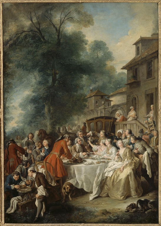 Jean-François DE TROY, Un déjeuner de chasse, 1737 © 2005 RMN / Hervé Lewandowski