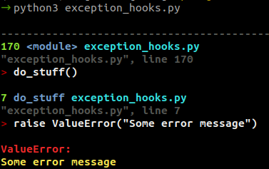 Трейсбек, который выводит pretty_errors Трейсбек, который выводит pretty_errors