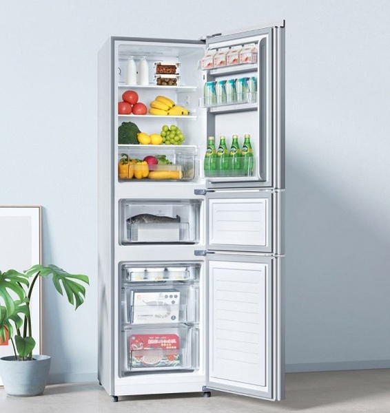 Современный трехкамерный холодильник Xiaomi Mijia Refrigerator 216L с авторазморозкой оценили в 240 долларов