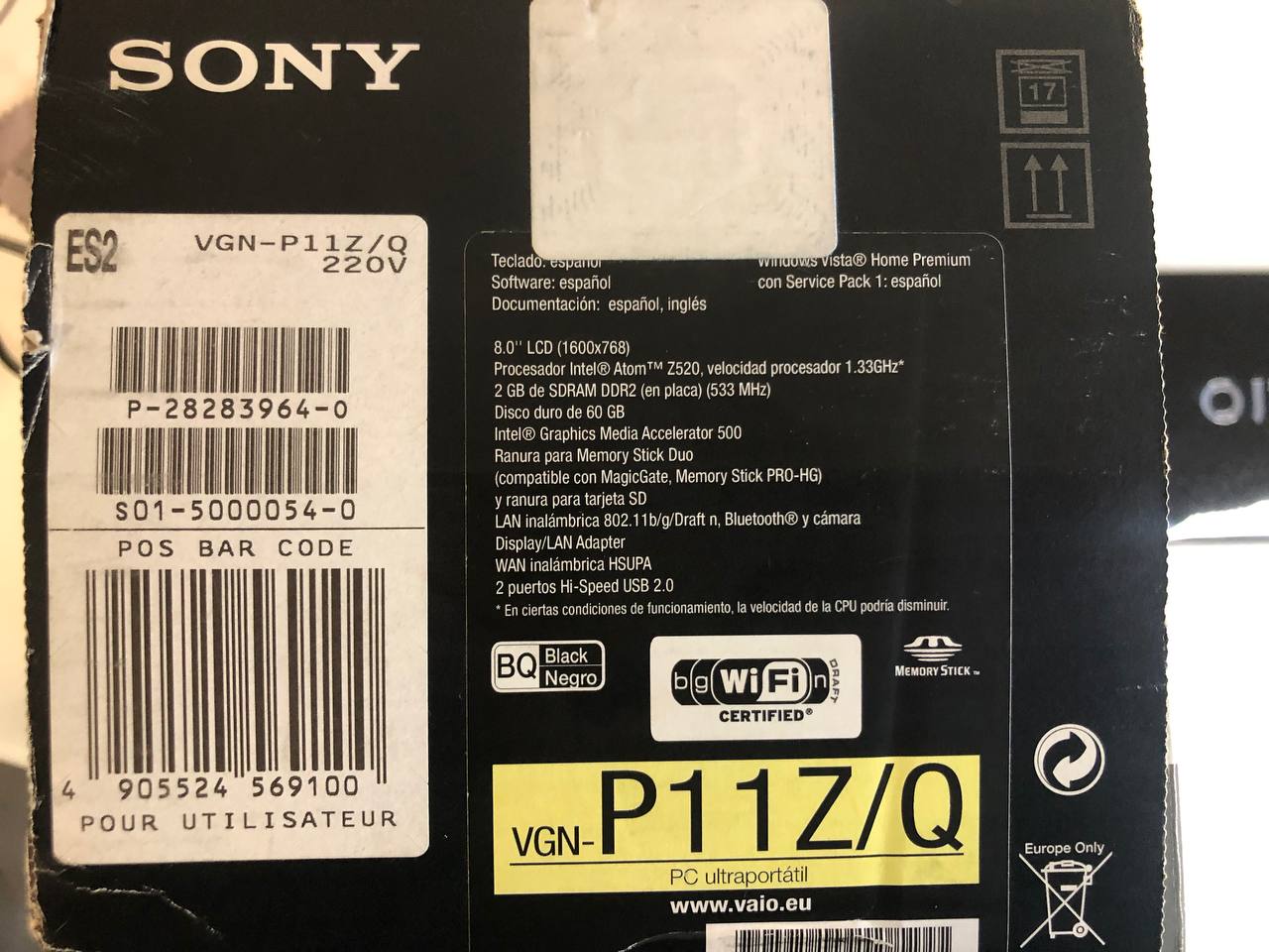 Ультрабук Sony Vaio VGN-P11ZR из 2009 года: шик, блеск, красота. Впечатляет и сегодня - 4
