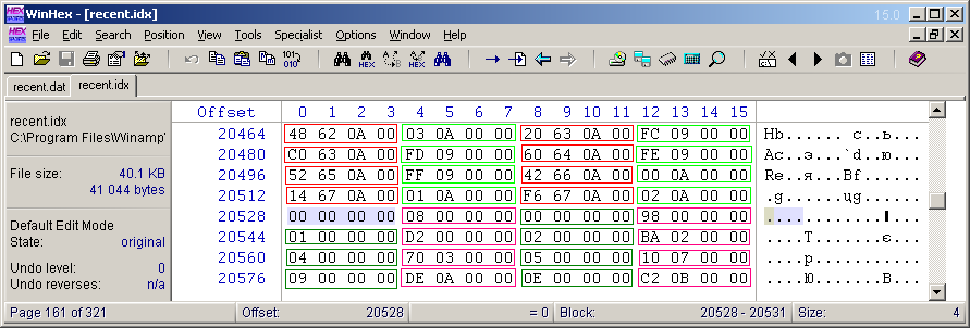 Извлечение истории воспроизведения из медиабиблиотеки проигрывателя Winamp - 6 Извлечение истории воспроизведения из медиабиблиотеки проигрывателя Winamp - 6