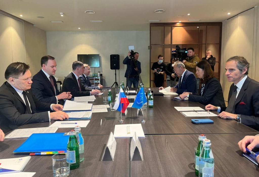 Встреча Гроссии с главой Росатома Лихачевым и другими представителями РФ в Калининграде 1 апреля 2022