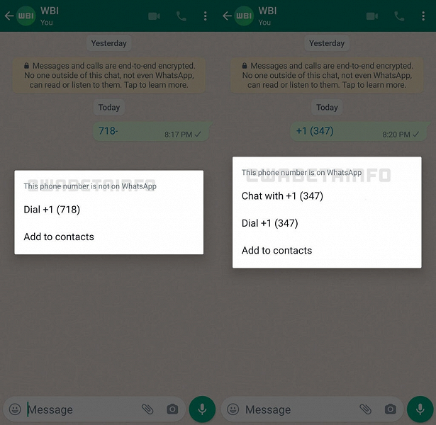 В WhatsApp упрощают общение с незнакомыми людьми - 2 В WhatsApp упрощают общение с незнакомыми людьми