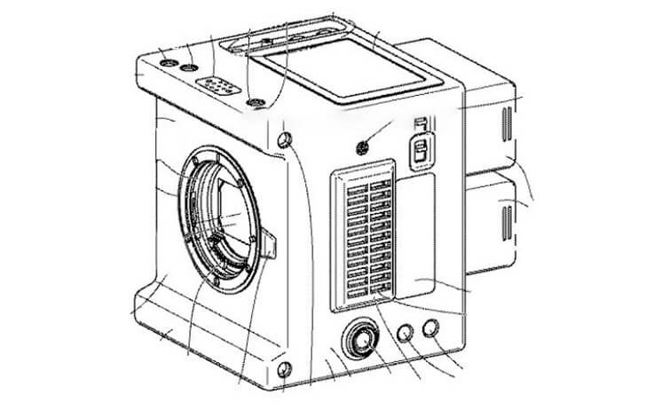 Так может выглядеть следующая компактная кинокамера от Canon, если верить патенту, зарегистрированному недавно в Индонезии. Возможно это EOS C5, т.е. переосмысленная C50, которая так и не вышла из-за ковидных перебоев в цепочках поставок.