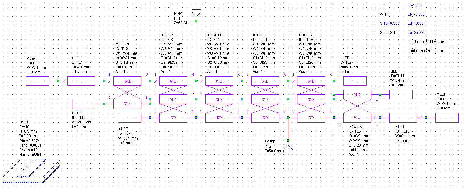 Рисунок 9 - Схема фильтра 3 порядка