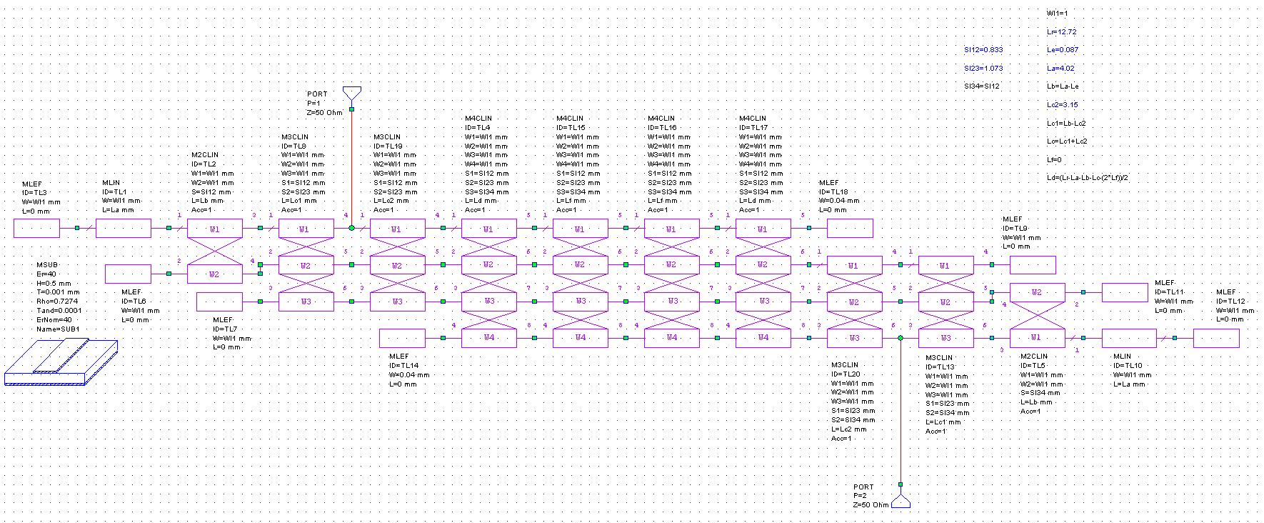 Рисунок 13 - Схема фильтра 4 порядка