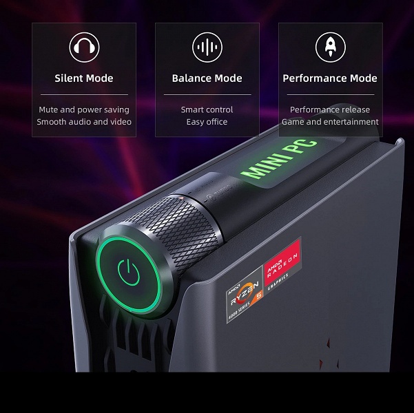 Мини-ПК для тех, кто хочет выделиться. Chatreey AMR5 предлагает необычный дизайн и переключатель режимов работы - 2 Мини-ПК для тех, кто хочет выделиться. Chatreey AMR5 предлагает необычный дизайн и переключатель режимов работы