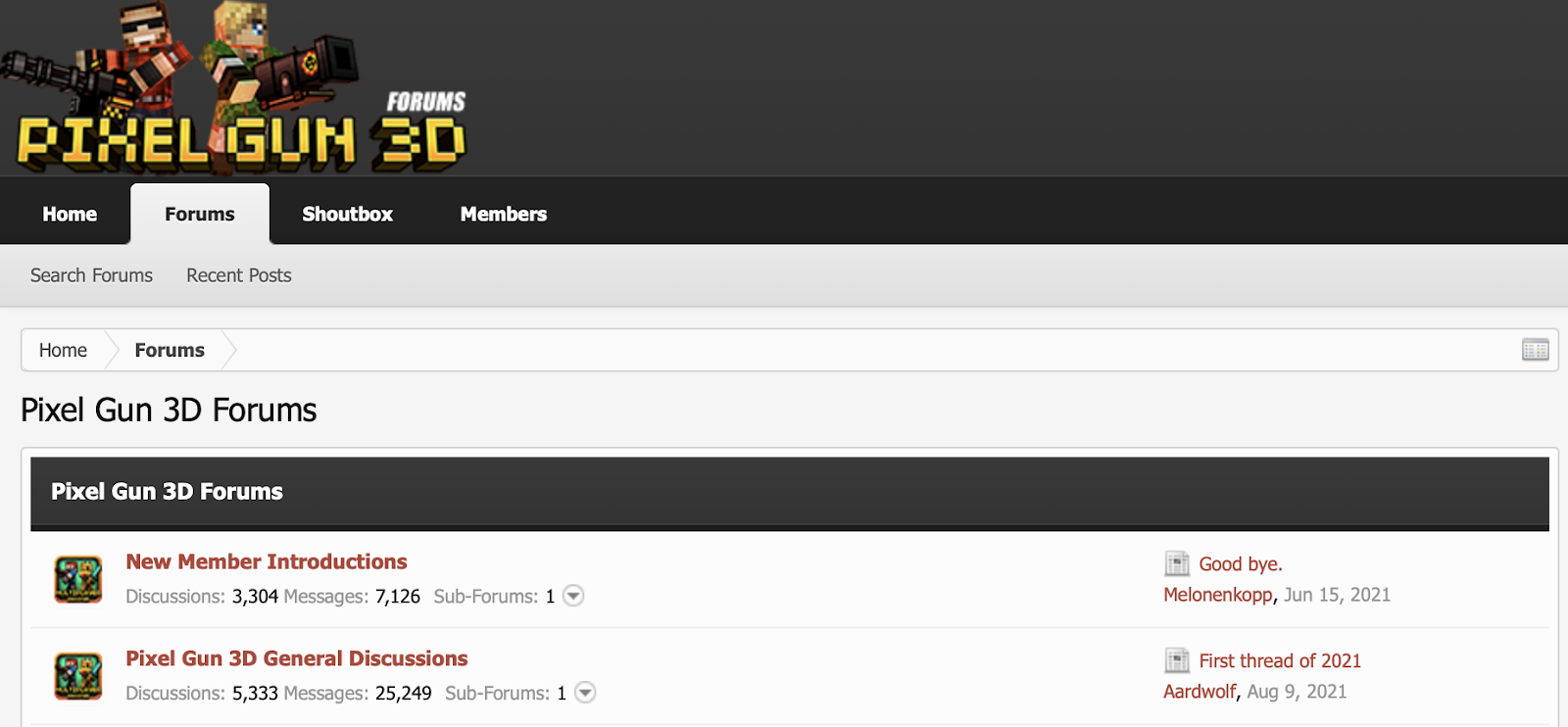 Фанатский форум Pixel Gun 3D