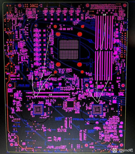 AMD не будет первой, кто предложит рынку двухкристальный чипсет. Схема системной платы Asus X670 Prime показывает две отдельные микросхемы