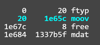 Рис. 19 Структура записанного MP4 файла Рис. 19 Структура записанного MP4 файла