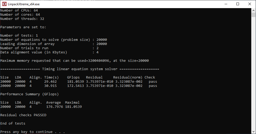 Замеряем зависимость производительности процессора AMD EPYC 7551 от установленной памяти - 6 Замеряем зависимость производительности процессора AMD EPYC 7551 от установленной памяти - 6