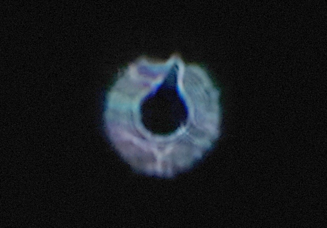 Внефокал звезды через неостывший телескоп