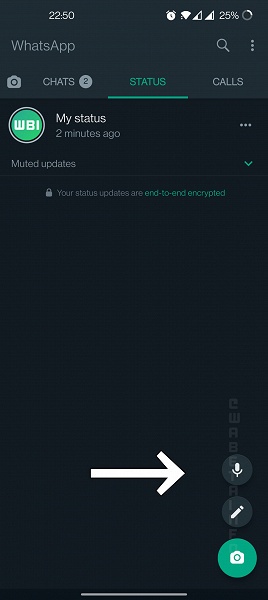 Новая функция WhatsApp позволит создавать голосовые заметки в статусах