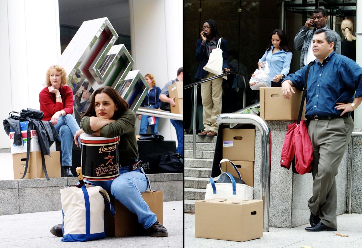 Центральный офис Энрона в Хьюстоне, 2 декабря 2001 года  