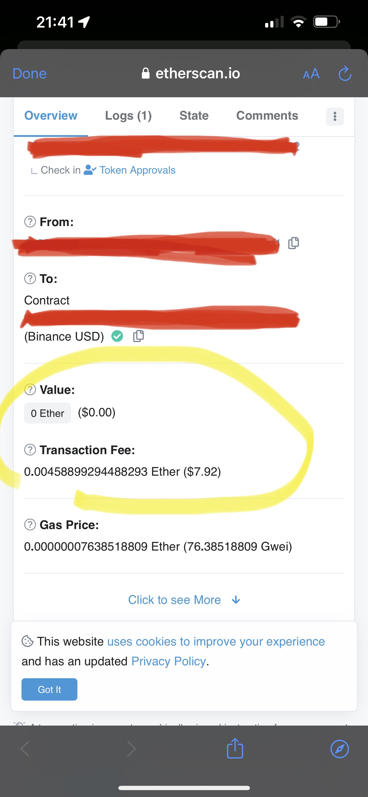 Детали транзакции в блокчейне Детали транзакции в блокчейне