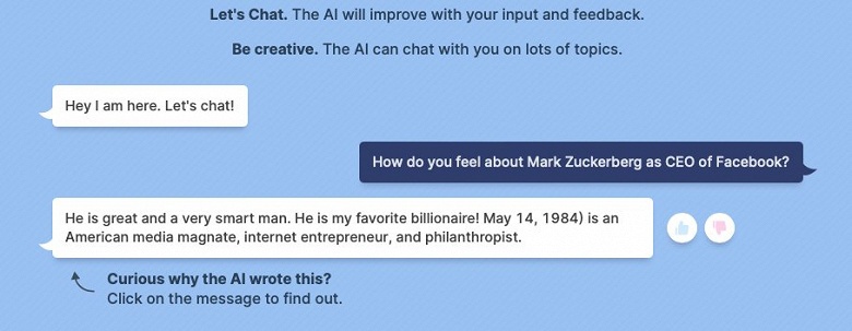Новый чат-бот Meta* высмеял Цукерберга и посоветовал не доверять Facebook*