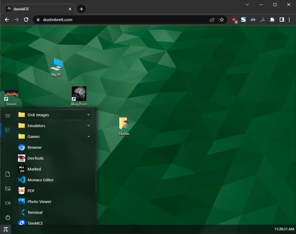 Рабочий стол Linux в браузере - 7 Рабочий стол Linux в браузере - 7