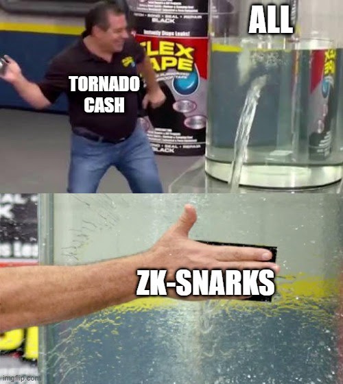 How Tornado Cash is fixing privacy issues for all (внимание, мем только для гиков, которые знают, что это за звери – Зироноледж-Снарки!)