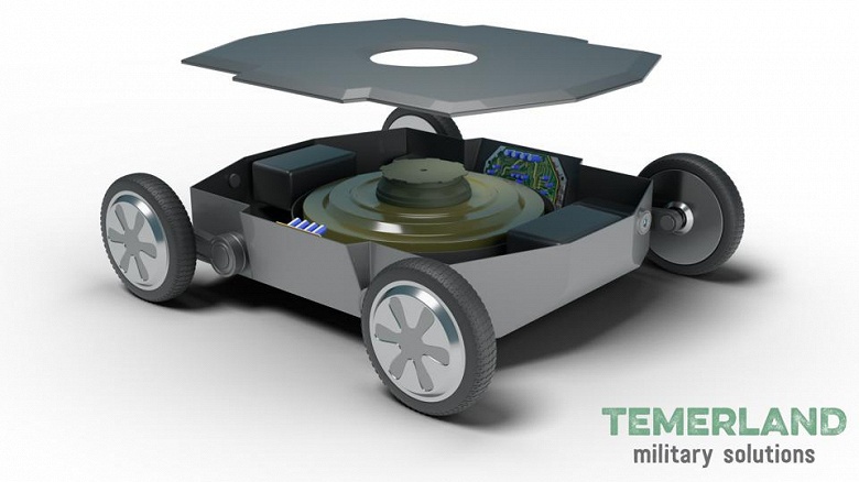 На Украине создан робот-камикадзе с противотанковой миной. Им можно управлять с расстояния около трех километров