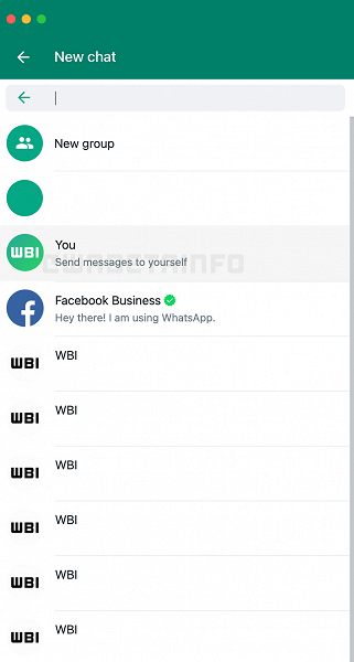 В WhatsApp можно будет отправлять сообщения самому себе