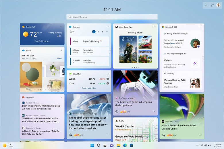 В Windows 11 появились виджеты сторонних разработчиков