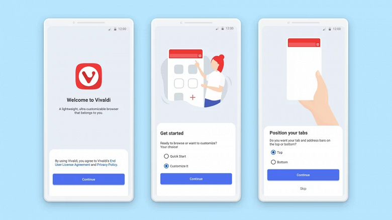 Альтернативный браузер Vivaldi для Android получил &laquo;быстрое и красивое&raquo; обновление