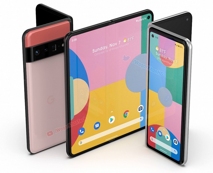 Google Pixel Fold будет сопоставим по размерам с Galaxy Z Fold4