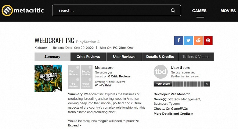 Сайт Metacritic заблокировали в России