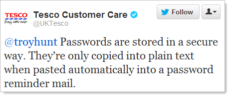 "Пароли хранятся безопасным способом. Они становятся обычным текстом только при автоматической вставке в письмо с напоминанием пароля" — о, да!