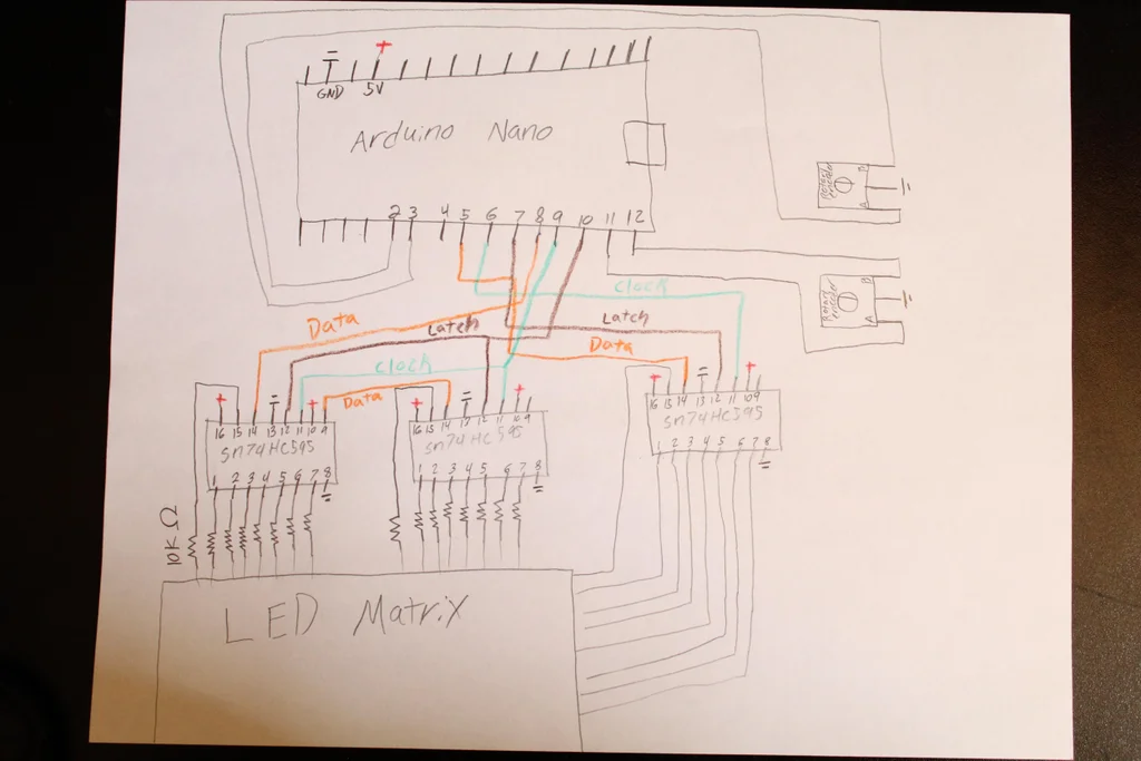Светодиодная консоль для игры в Pong - 16 Светодиодная консоль для игры в Pong - 16