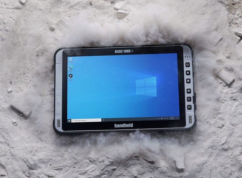 Шесть физических кнопок возле экрана, защита от воды, пыли и падений, Windows 10 и Intel Atom. Представлен планшет Handheld Algiz 10XR