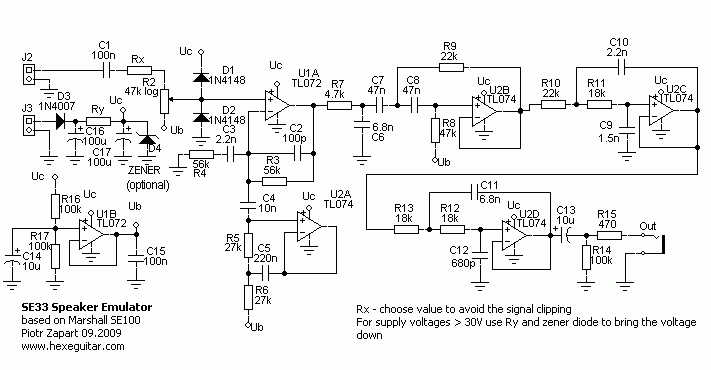 Аналоговая симуляция громкоговорителя Marshall - 15