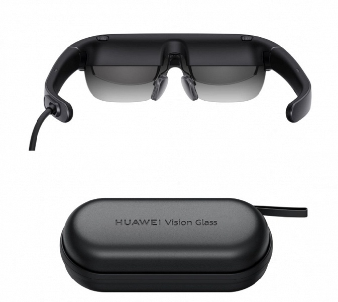 Huawei представила очки Vision Glass. Они позволяют превратить дисплей телефона в 120-дюймовый экран