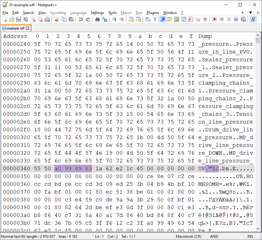 Исследование формата бинарных файлов на Python - 2